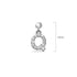 Solid 925 Sterling Silver Initial Crystal Personalised Alphabet Letter Earrings